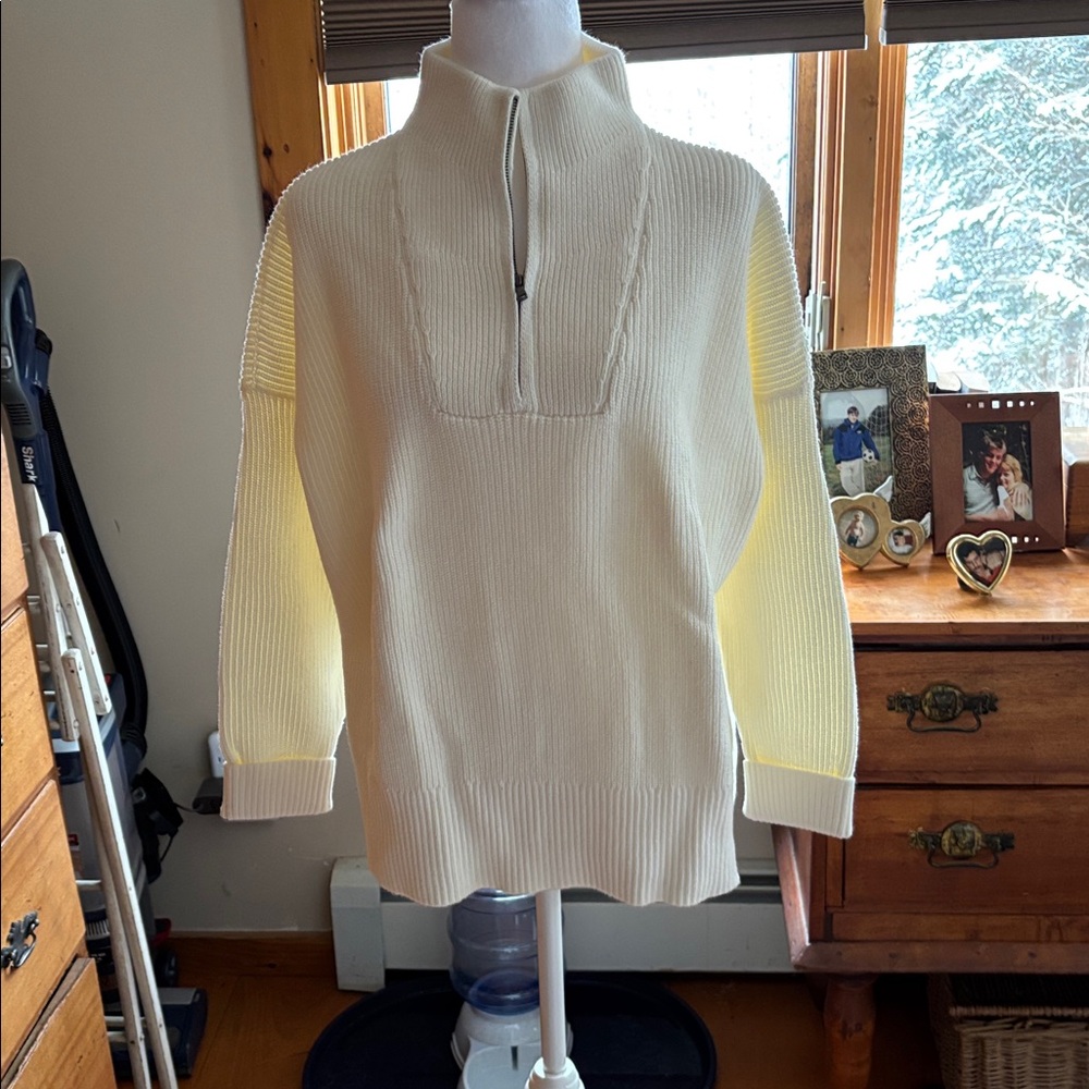 Lands' End Cream Sweater